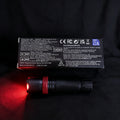 Portable Mini Red Flashlight, USB Rechargeable with 3 Light Modes, Lightweight Red LED Lamp Made of Plastic, Ideal for Camping, Travel and Hiking