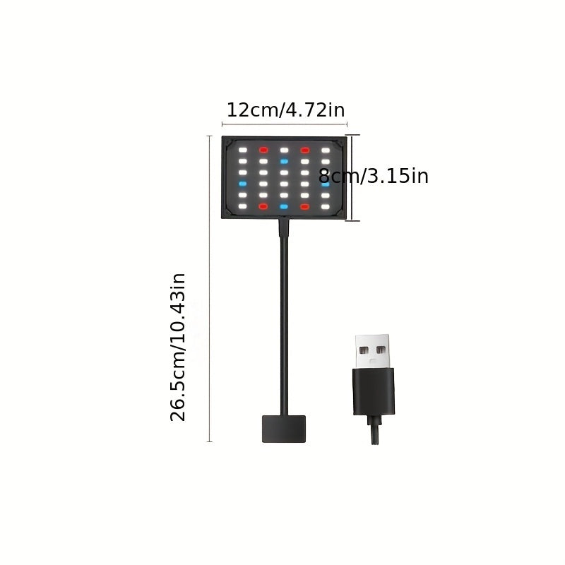 Aquarium Light, Fish Tank Light, Color-Changing RGB Light, Aquatic Plant Light, Landscaping Fixture, Smart Universal Plant Grow Light
