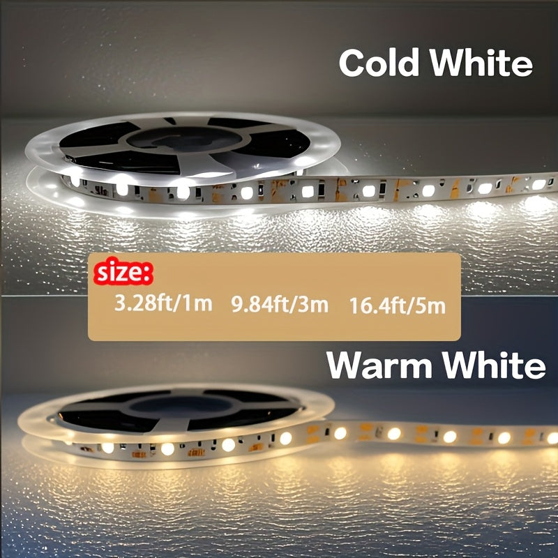 LQHZMYY智慧LED燈帶，帶運動感測器，USB供電，5V暖白色，柔性照明適用於臥室、廚房、衣櫃、客廳、電視背光、櫥櫃、夜燈 - 易於安裝，檯面或牆面安裝，電影主題，家居裝飾燈，現代照明，氛圍燈，節能，耐用燈具，智慧照明，室內設計師，家居裝修
