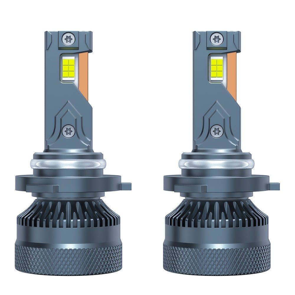 Pair of 220W LED Bulbs, Compatible with H7, H4, H11 and More, Equipped with Two Copper Tubes, Suitable for All Types of Car Headlights, Operating Voltage 12V/24V, Color Temperature 6500K, No Battery Included