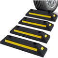 1/2/4-Pack Garage Vehicle Floor Safety Heavy Duty Rubber Parking Curb Stop, for Car Van Truck Wheel Tire Chock Guide Guard Bumper Protection, Multiple Colors Available. Valentine‘s Day Gift for Men, Boyfriend, Husband & Partner
