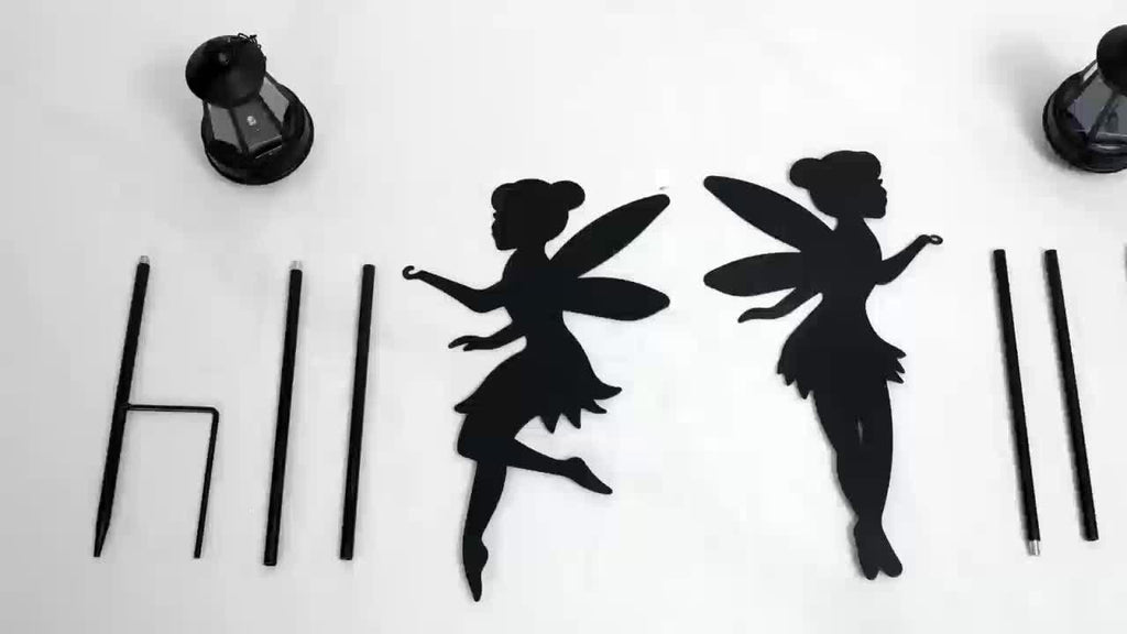 2-Piece Solar Fairy Shadow Light - Perfect Floor-Standing Decoration for Garden, Colorful Garden Ornament, IP44 Splash-Proof Solar Charging, Suitable for Outdoor Spaces, Camping Decoration, Valentine's Day Gift (Colorful Light / Warm Light)