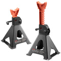 VEVOR Pneumatic Jack, 3 Ton (6,600 lbs) Capacity, 10.8-16.3 Inch Adjustable Height, Heavy Duty Steel Car Jack Stand with Locking Function for Lifting SUV, Pickup, Car & UTV/ATV, 1 Pair, Black & Orange