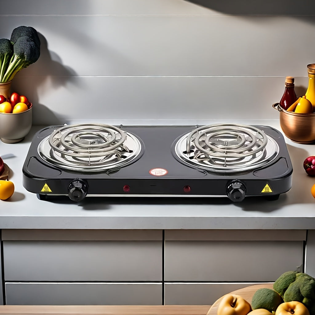 Portable Electric Stove, Desktop Electric Cooktop, Adjustable Knob Temperature Control, Perfect for Heating Milk & Coffee, Ideal for Home, Office, Dormitory & Camping Cooking. Electric Charcoal Stove, Heater