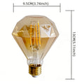 Diamond lighting bulb 120V 4W 2700K Edison bulb vintage LED bulb 4W non-dimmable special decorative bulb