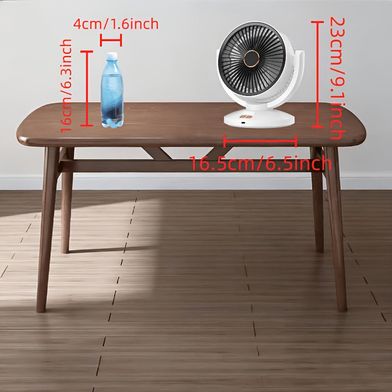 New Rechargeable Desktop Fan, Adjustable Wind Speed and Tilt Angle, Perfect for Bedroom, Living Room and Office, Brings Flexible and Comfortable Cooling