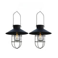 Solar Wrought Iron Courtyard Pendant Light Garden Landscape Lamp Courtyard Garden Balcony Decorative Chandelier Solar Courtyard Decorative Art