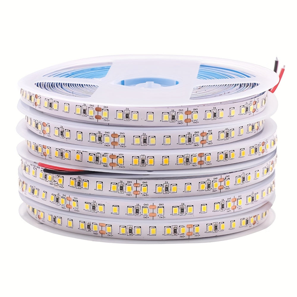 1卷 32.8Ft/10M 2835 24V 120 LED燈條 白/藍/綠/紅燈條，櫥櫃下燈，燈串，飯店 KTV 購物中心 家居裝飾燈，聖誕節裝飾燈，辦公室照明（不含電源，僅限室內使用）