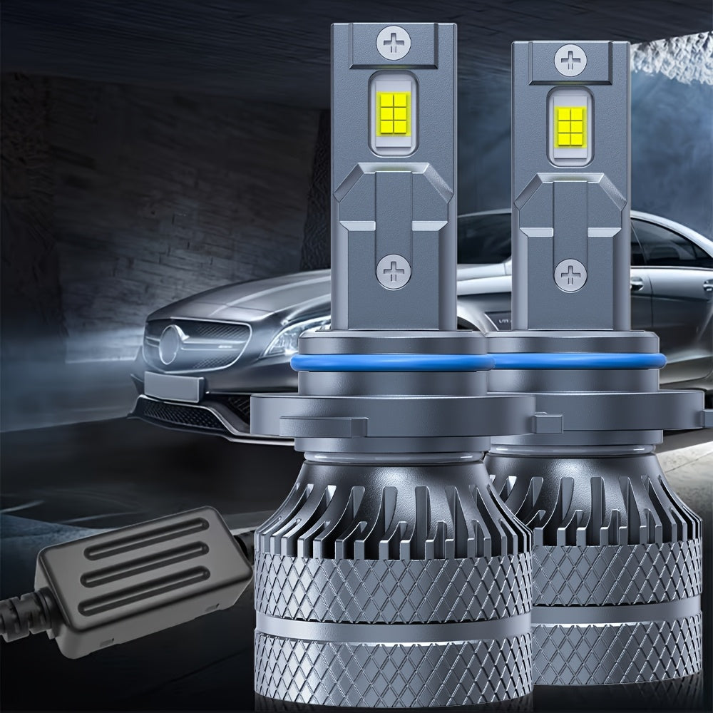 2-Pack O193 H11 LED Headlight Bulbs H11 Super Bright LED Headlights 800W High Power 6500K Color Temperature Compatible with H1, H4, H7 Sockets Improves Night Driving Safety 800% Brightness Increase Fits HB3, 9005, HB4, 9006, HIR2