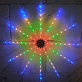 1件新款科技感太阳能灯，花园装饰灯，风车灯，自由女神光环灯，8种发光模式一键切换