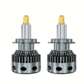 1 Pair 360 LED Headlight H1 H7 H8 H9 H11 CANBUS 9005 HB3 9006 HB4 D1S D2S D3S D4S Car Bulbs 6000K White Light Headlamp, No Battery Included