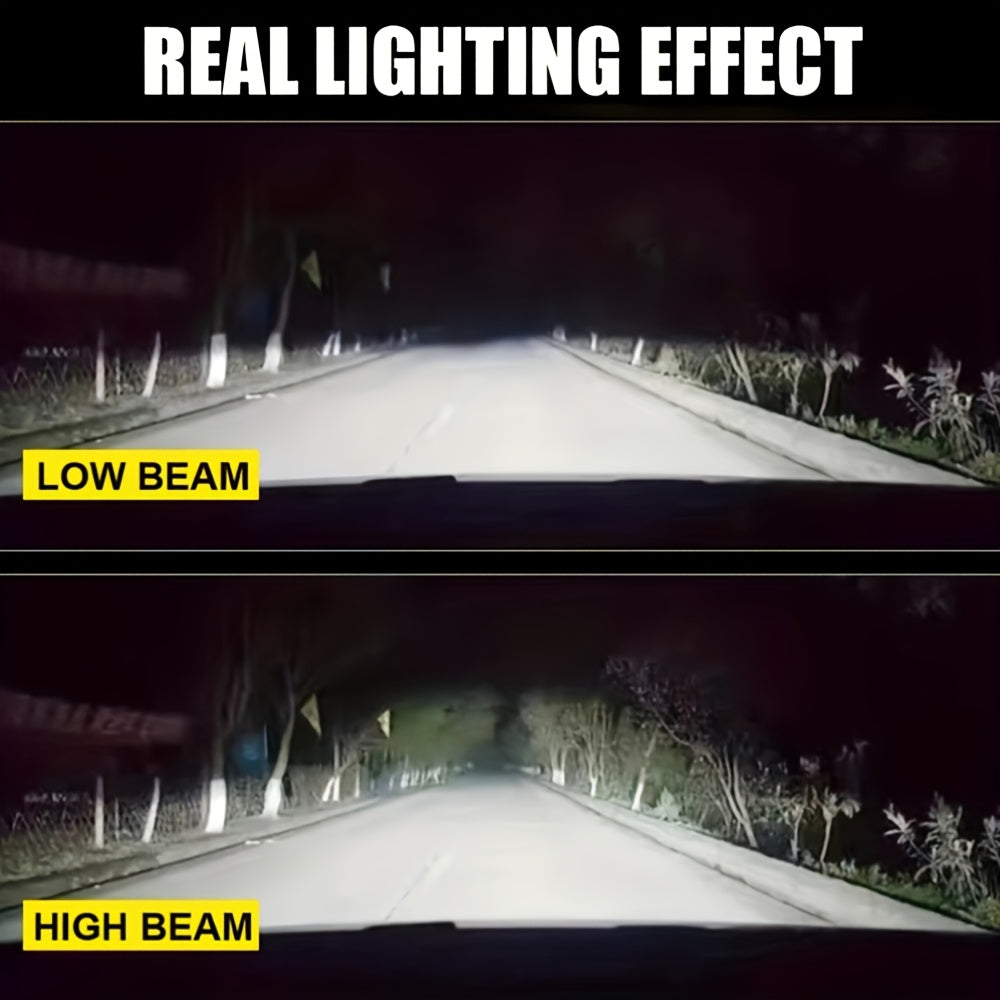2PCS LED Car Headlights, Compatible with H1/H4/H11/H7, 9005/9006/9012 - 29800LM, 250W High/Low Beam, 6500K Cool White Light, 600% Brightness Increase, Plug-and-Play System, Built-in & External Driver, No Battery Needed