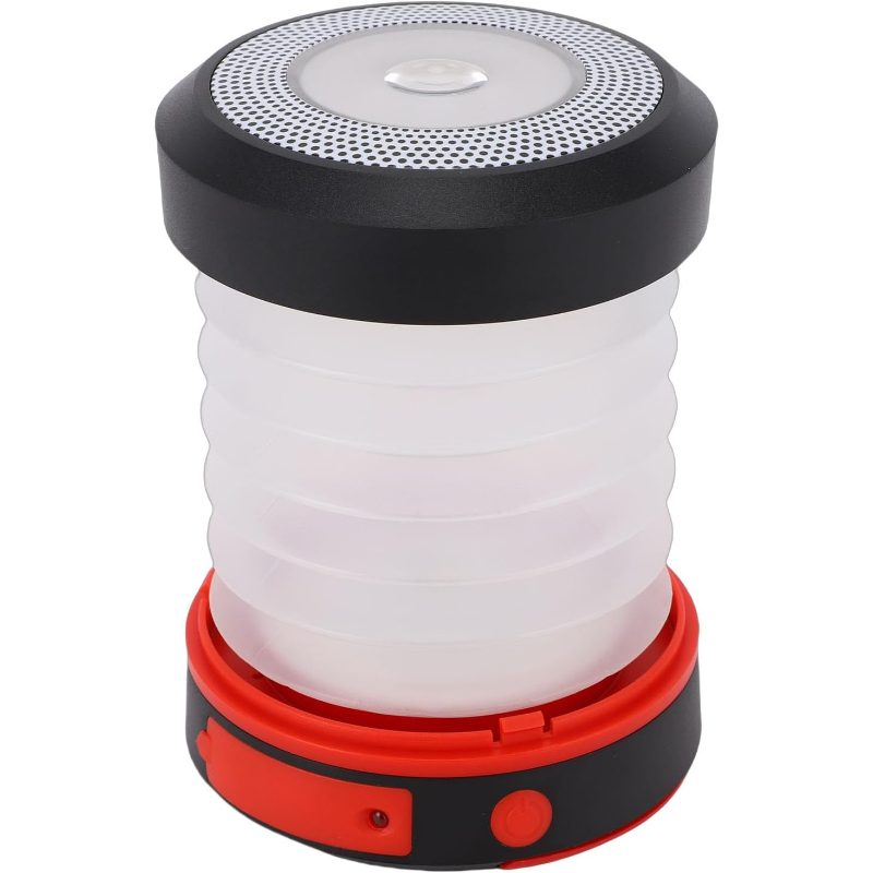 Zjchao Foldable LED Camping Lamp Dimmable Brightness Rechargeable Light 5V Adapter Charging Retractable Outdoor Essential for Camping