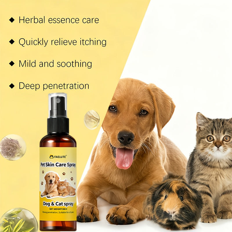 FAELUTE 宠物舒缓喷雾 | 狗狗猫猫温和日常护理喷雾，清新轻盈质地，室内使用，方便居家宠物美容，适合小狗小猫