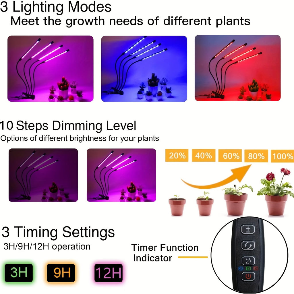 Grow Healthy Indoor Plants with This USB Phyto Lamp LED Plant Grow Light