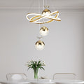 Modern LED Pendant Light Butterfly Decoration 3 Color Temperature Adjustable Color Temperature Aluminum Island Lighting Fixture, Suitable for Kitchen, Dining Room