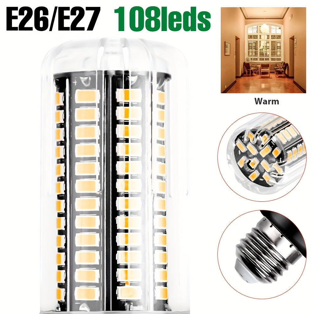 LED corn bulb E14 small screw base spotlight AC85-265V ceiling chandelier built-in bulb E27/E26 universal indoor bright eye-protection flicker-free candle light B22 home use 220V bedroom living room office study downlight 110V bathroom