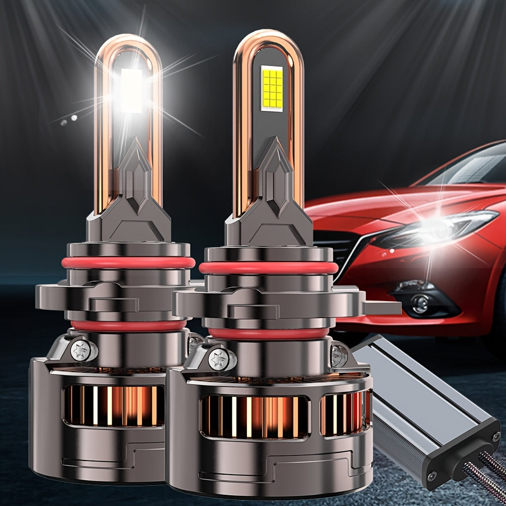 2件高品质LED 灯9006/HB4-QC065 H4/H7/H1/H4/9003/HB2/H11/H18/H16/9012/9005，950% 明亮 60000LM 带外部驱动器 Canbus 即插即用，250W，高性能LED，汽车用LED灯，12v