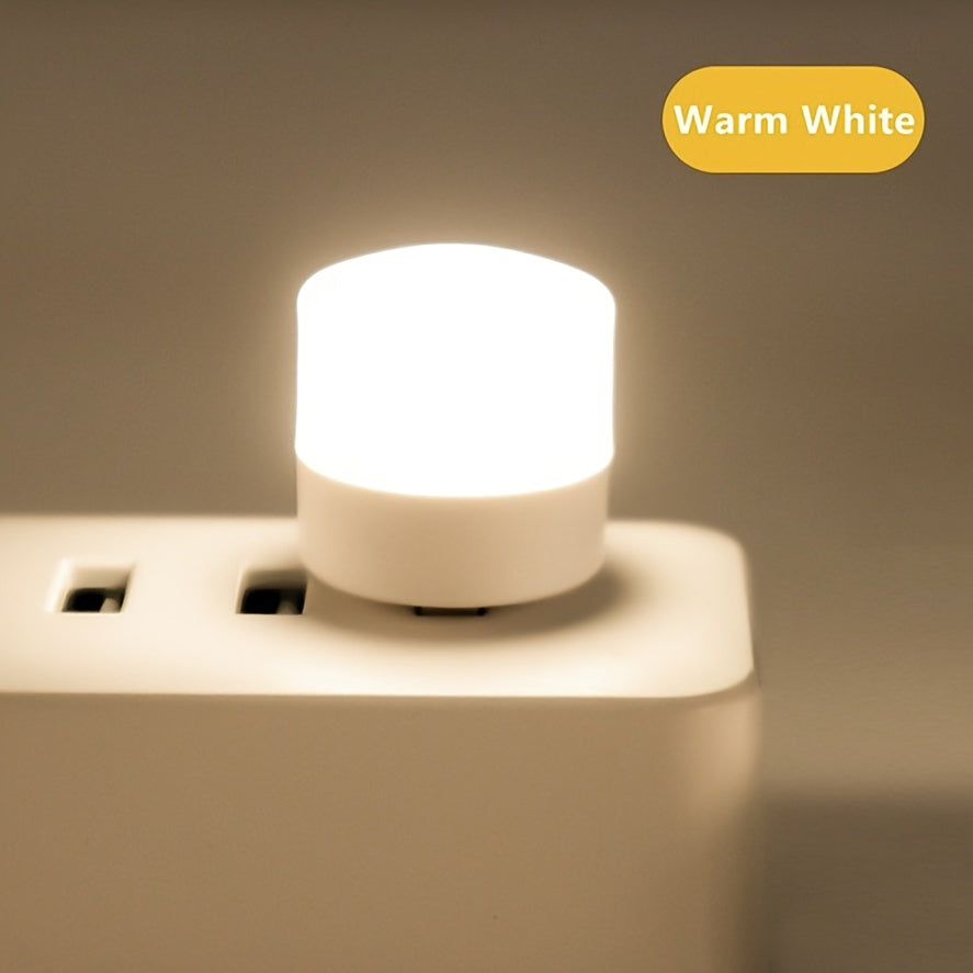 USB night light, compact LED bulb, portable mini lighting, ambient lighting, decorative light, mini USB light suitable for car, bedroom, bathroom, hallway