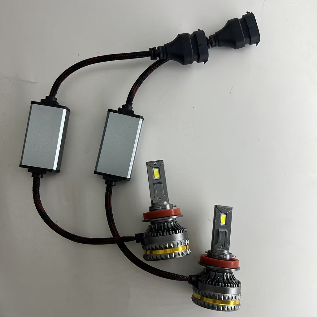 2-Pack H7 H4 H11 LED CANBUS Lights H1 H3 9005 HB3 9006 HB4 H8 H9 9012 HIR2 9007 H13 Car LED Headlight Bulbs 220W 12V 24V Auto Headlights, No Battery Included