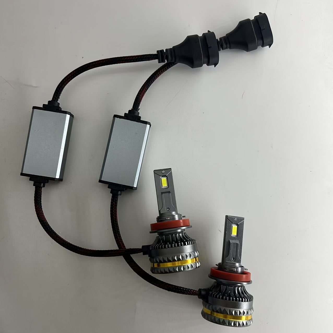 2-Pack H7 H4 H11 LED CANBUS Lights H1 H3 9005 HB3 9006 HB4 H8 H9 9012 HIR2 9007 H13 Car LED Headlight Bulbs 220W 12V 24V Auto Headlights, No Battery Included