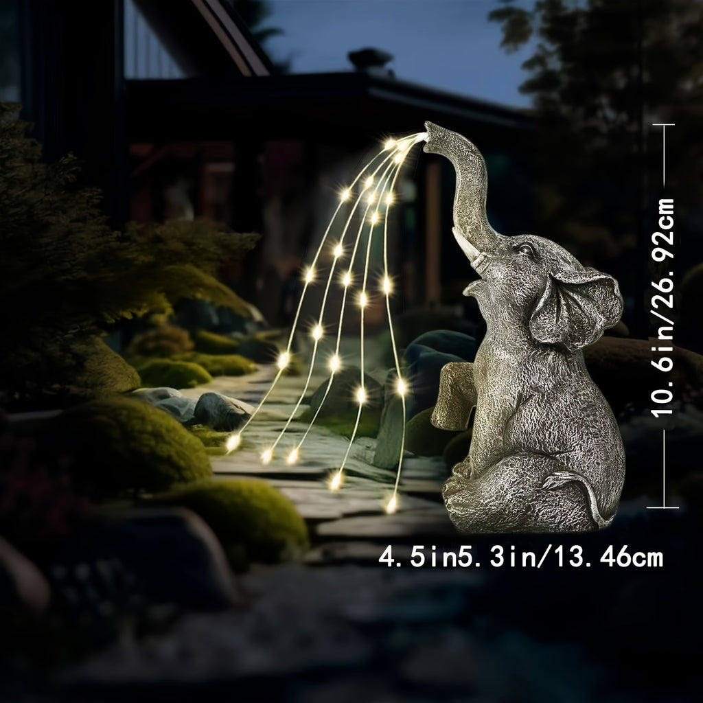 Elephant Solar Courtyard Light Elephant Hanging LED Solar Lantern Solar Elephant IP44
