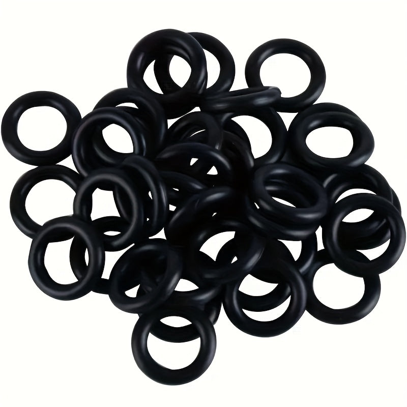 50pcs 橡胶 O 型圈密封垫 - 耐用合成，16mm OD，11.2mm ID，黑色 - 非常适合花园水管，快速连接系统，水龙头，洗车枪和水泵，花园水管密封垫 | O 型圈密封垫。