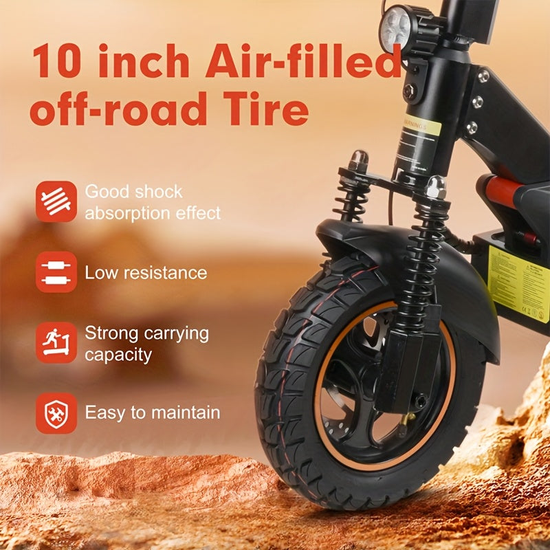 Mankeel MX-14 800W 电动滑板车 10英寸越野轮胎 | 可折叠，最大续航60km，手机充电USB接口，RGB氛围灯，转向灯，适合青少年/成人，城市通勤，户外旅行，户外娱乐