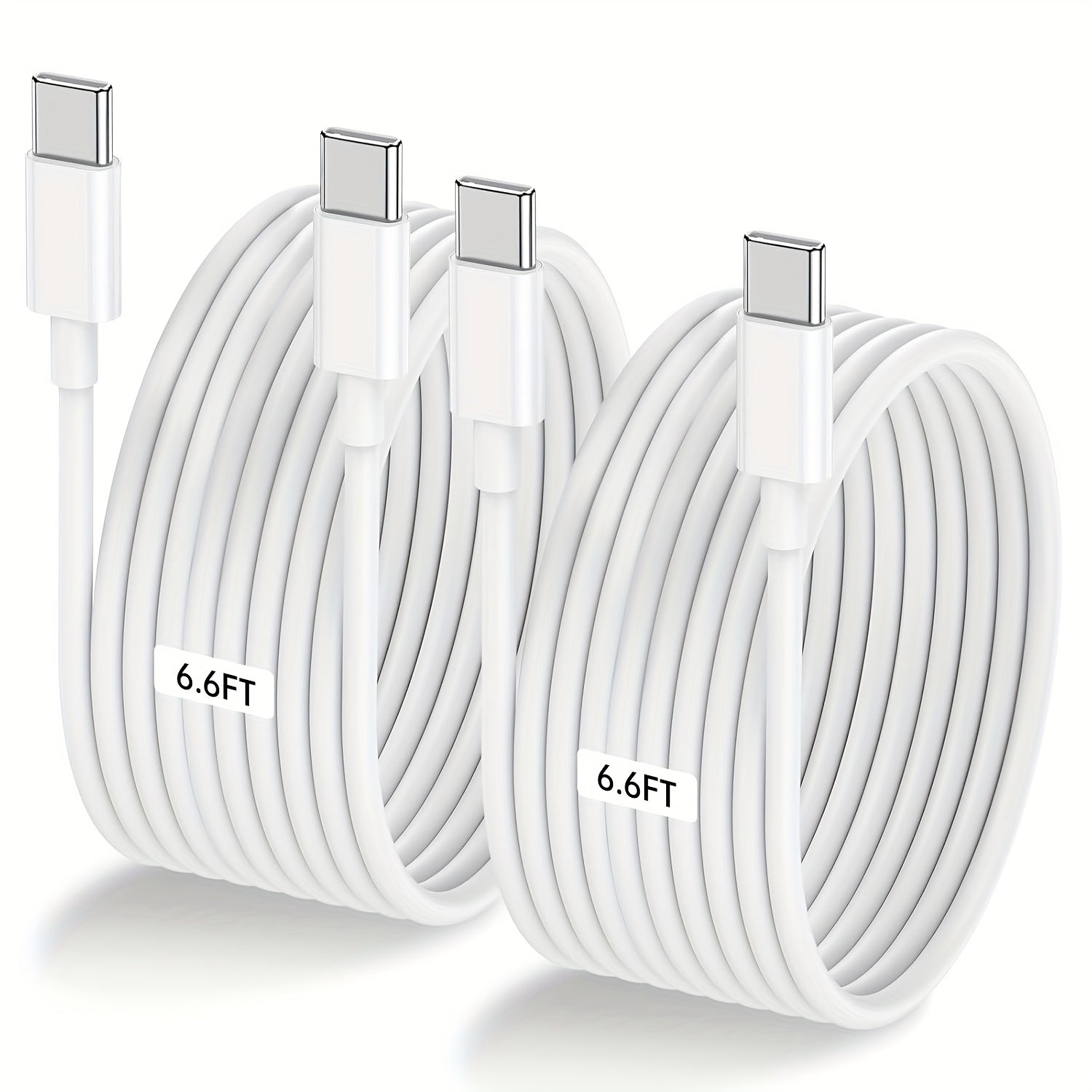 [2Pcs] MIERME 6.6ft Fast Charging USB-C Cable for 17/16/15 Series, USB C Cable, Fast Charging Type C Cable for 17/16/15, S25/S25 Ultra/S25+/S24 Ultra/S24+/S23 Ultra/S22/S20/S21/Note 10, Android Charging Cable, Phone Charging Cable, Quick Charge Cable