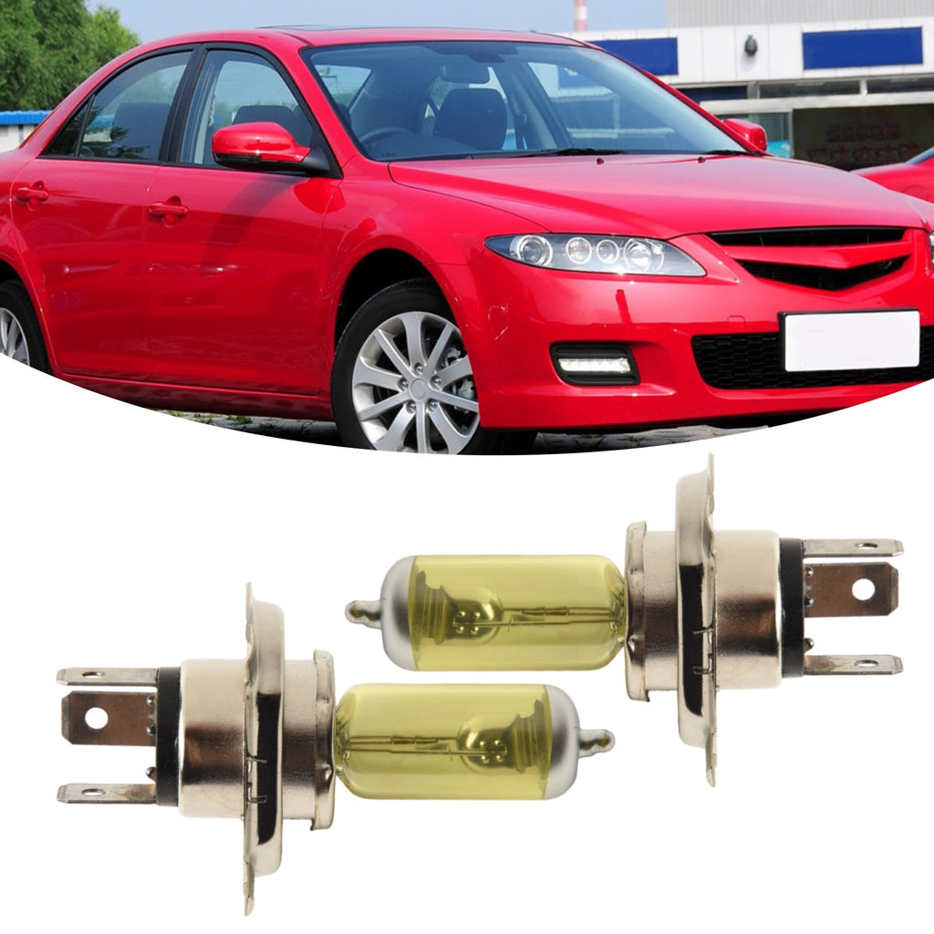 2-Pack H4 55W 5000K Xenon Car Headlight Bulbs, with Aluminum Alloy Base, 12V DC