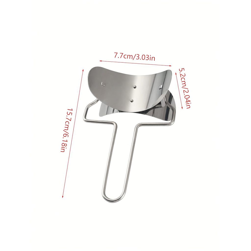 One Stainless Steel Dumpling Cutter Wheel – Dough Roller, Round Cutter for Dumplings & Buns, Ravioli Pasta Cutter, Manual Rolling Cutter – Easy Dumpling / Bun / Noodle / Pastry / Cookie Making