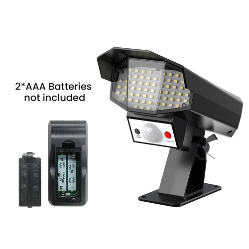 1pc LED Ultra-bright Solar Wall Light | HD Camera Design | Dazzling Bright Light with Motion Sensor | Realistic Surveillance Effects | Remote Control Included | Anti-theft Feature | Durable ABS Material Suitable for Commercial Streets and Garages