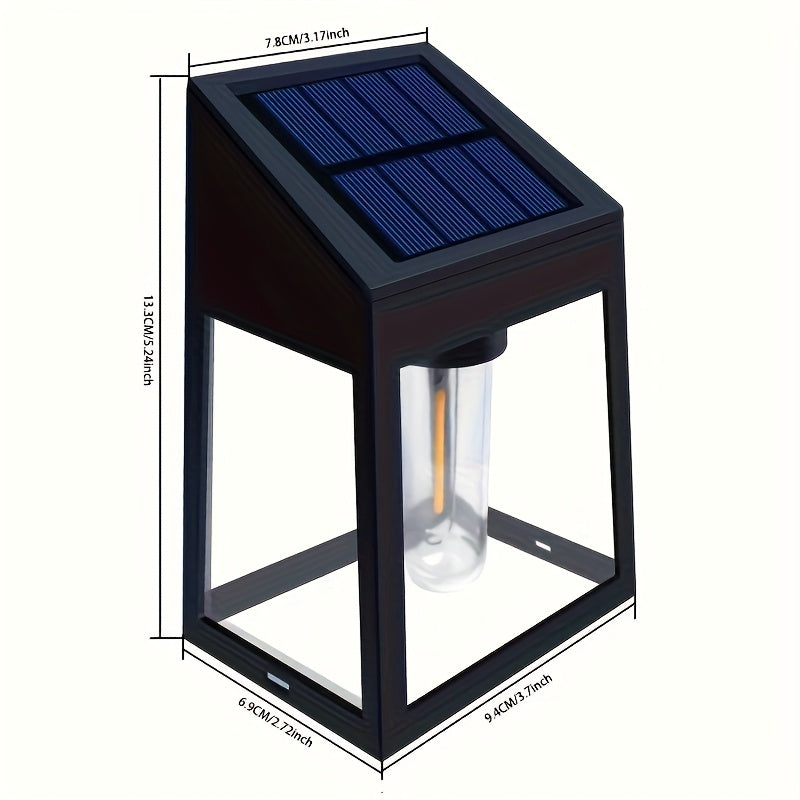 2/4 Pack Solar Exterior Wall Light with Motion Sensor, Solar Courtyard Light, Outdoor Wall Light, Light Control Solar Light, Perfect for Courtyard, Outdoor, Porch, Driveway, Deck, Party & Holiday Decorative Lighting