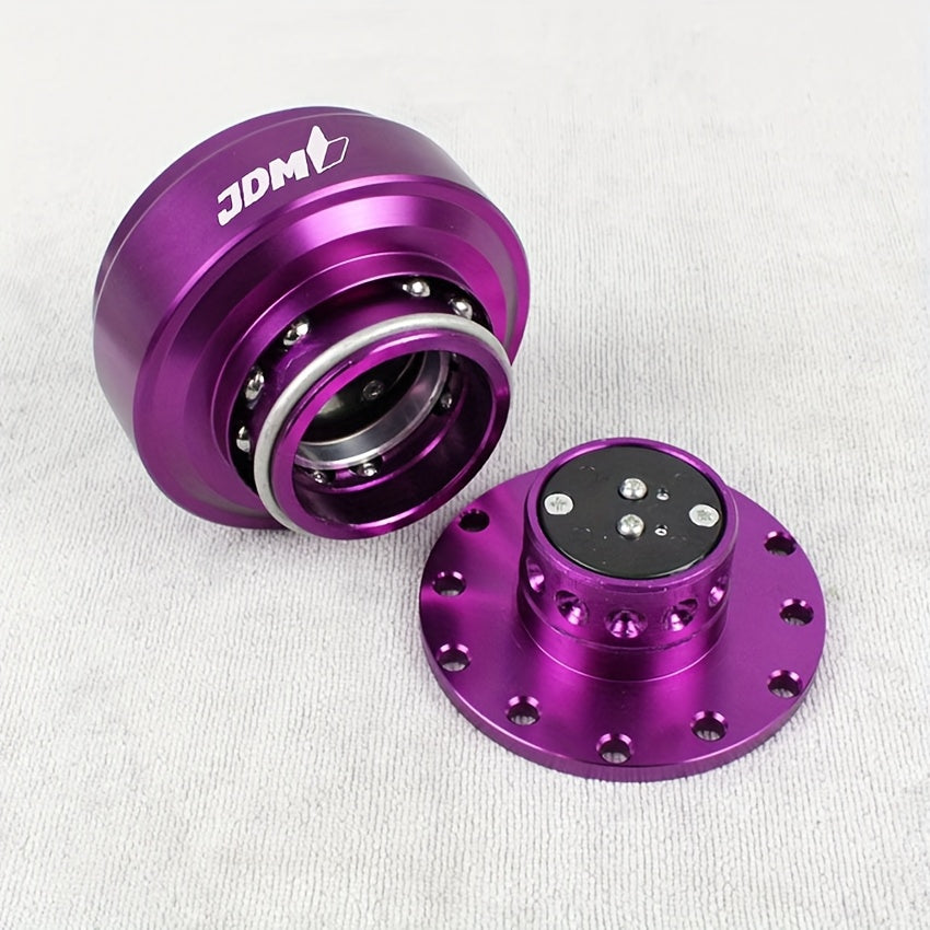 6×4 Ball Bearing Steering Wheel Quick Release JDM Snap-On Car Tuning Quick Release Steering Wheel Adapter Boss Kit Hub with Button