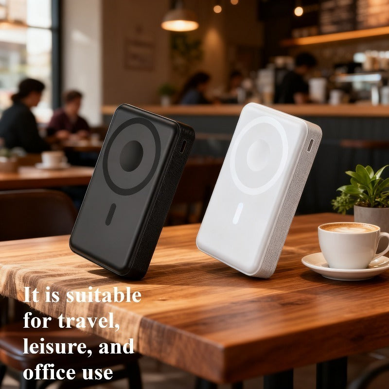 22.5W Fast Charging 10, 000 Mah Portable Magnetic Charger, Equipped with a Dual-Line Power Bank. Its Compact Design Makes It Easy to Carry, And It Is Shipped Locally for Quick Delivery, Making It an Essential Mobile Accessory for Daily Use Or Travel