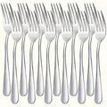12-Piece Stainless Steel Fork Set – Elegant Dinner, Salad & Dessert Forks – Perfect for Home & Restaurant Use – Food-Grade Forks – Durable Silverware Cutlery Set