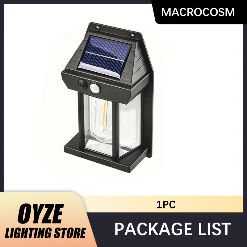 1/2/4 Pack Smart LED Solar Light, PIR Motion Sensor Solar Wall Light, Outdoor Solar Charging High Brightness Street Light, 3 Modes Solar Powered Decorative Garden Light Security Lighting, Mini Step Light, Perfect for Porch, Pathway, Courtyard