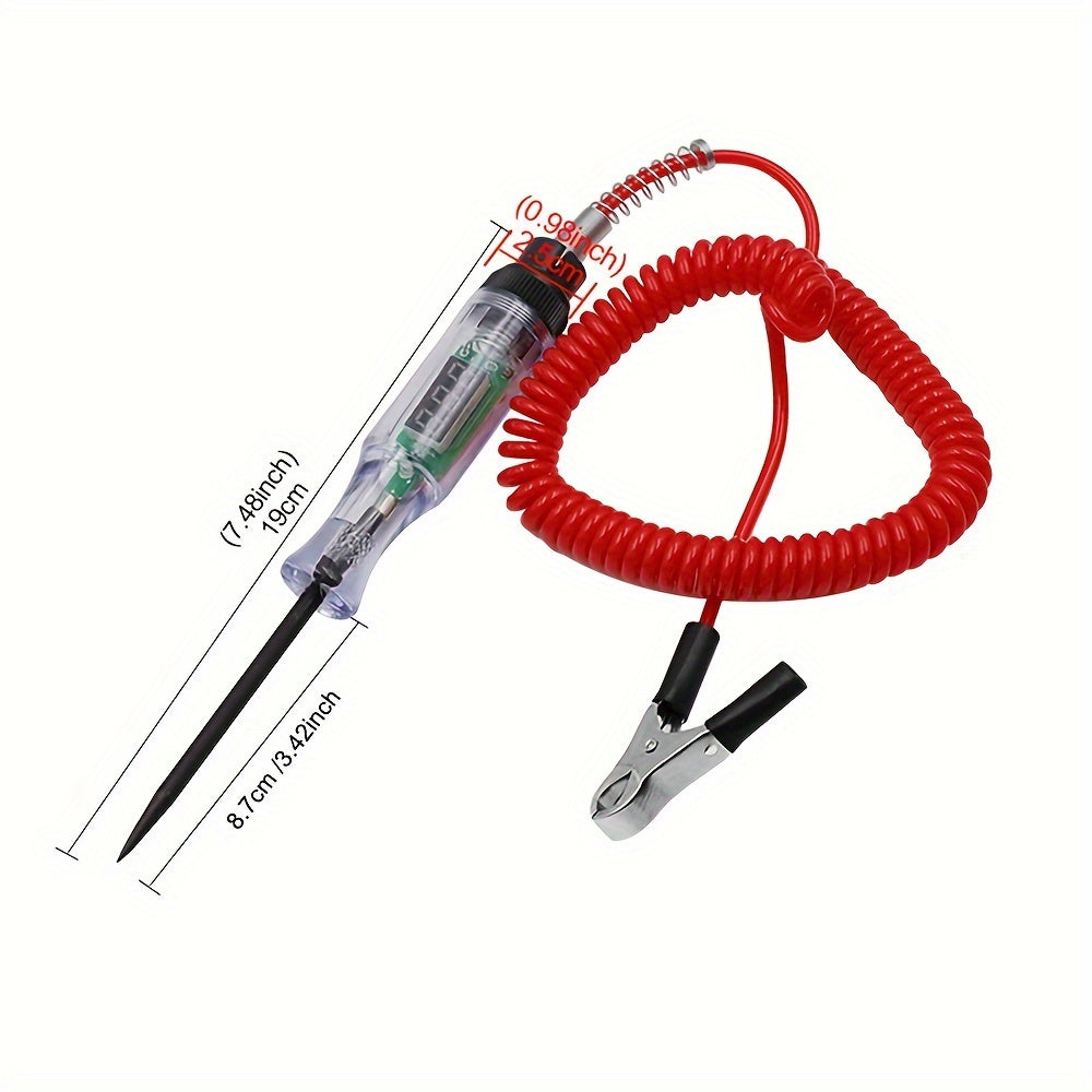 1pc Digital Car Circuit Tester with LED Display – Automotive Diagnostic Test Pen, 6-24V DC Auto Voltage Tester – Electrical Testing Tool for Cars & Trucks, Bidirectional Test Probe