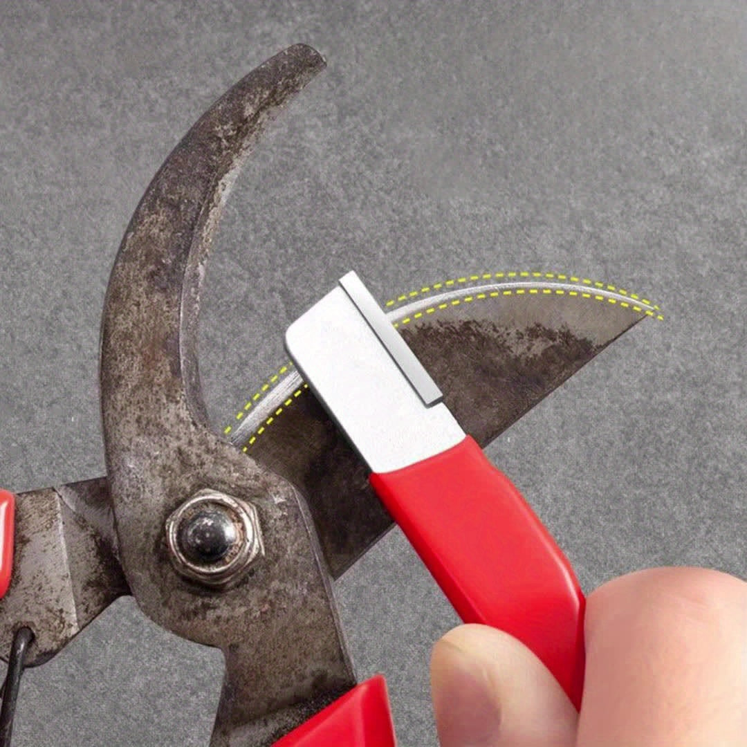 Knife Sharpener, Professional Kitchen Whetstone, Tungsten Diamond Sharpener Tool, Garden Shear Sharpener, Outdoor Portable Sharpener, Multi-functional Tool for Blades
