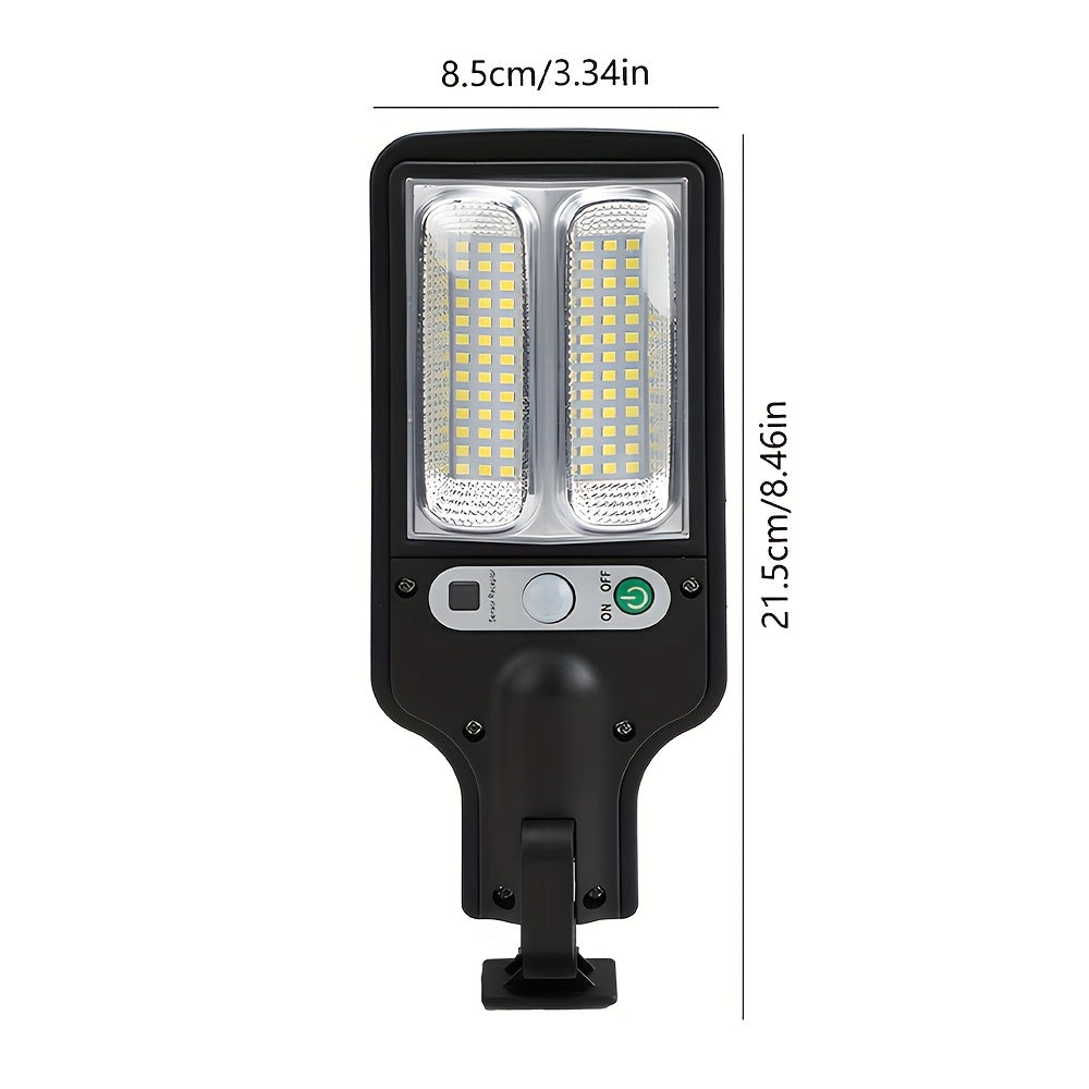 Wall-Mounted Outdoor Security Lighting - 1pc Smart Solar Pathway Light with 3 Light Modes, Motion Sensor & Remote Control - for Garden, Yard, Pathways, Solar Outdoor Security Camera, Durable Lighting System