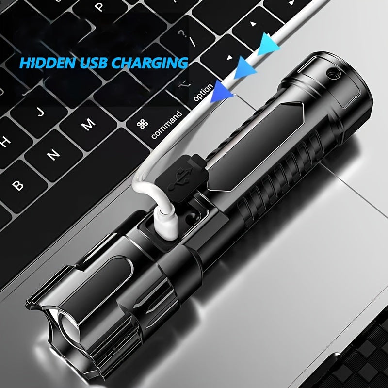 1PC Outdoor Flashlight IP65 Waterproof Portable Camping Light for Home Adventure Daily Use