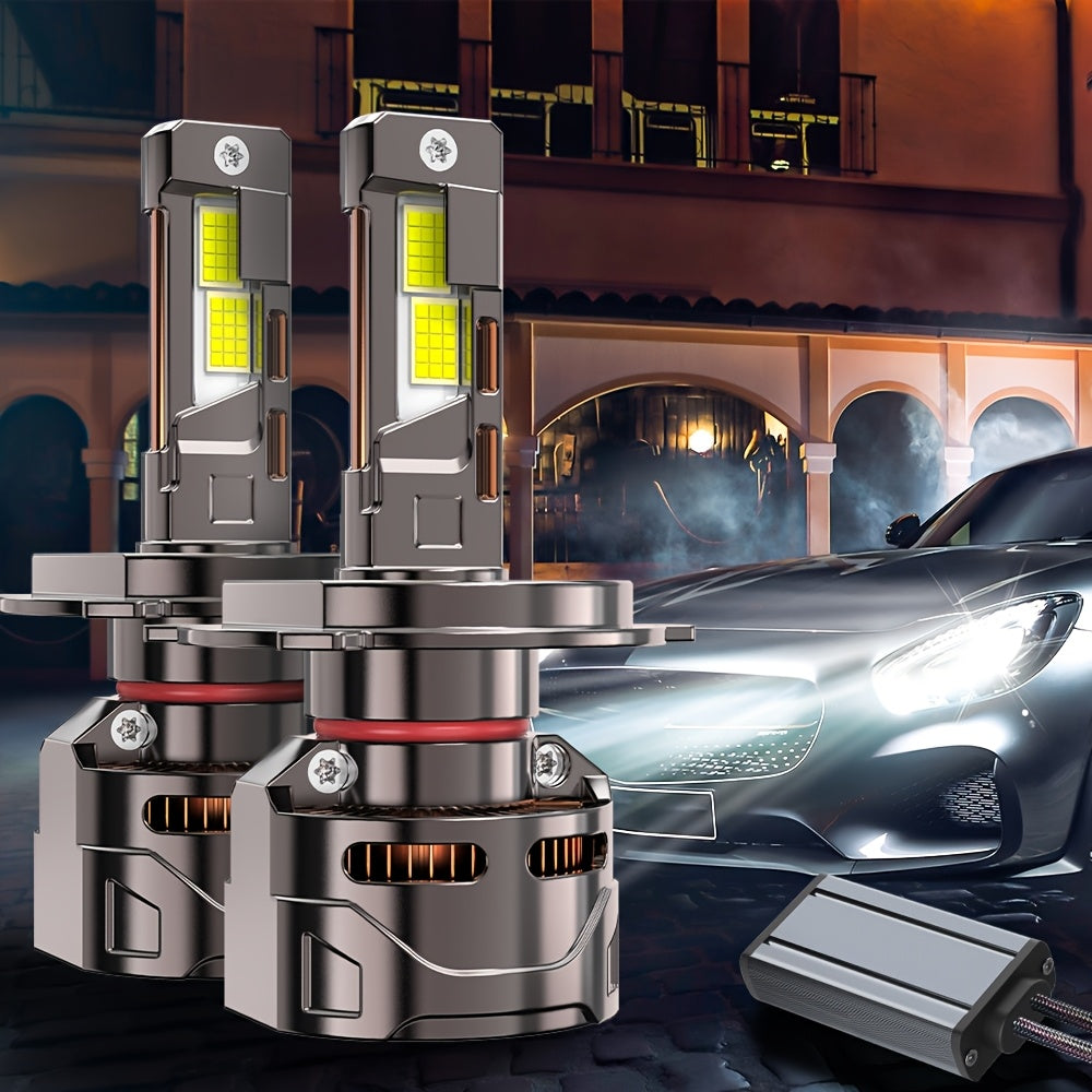 2Pcs H11 LED Headlight Bulbs. H11 Super Bright LED Headlight Bulbs, 380W High Power, 7500K Color Temperature. Compatible with H1, H4, H7, H11 Sockets. Improves Night Driving Safety. 900% Brightness Increase, Compatible with 9005 HB4