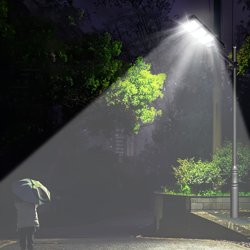 High Brightness 144 LED Solar Light, Outdoor Motion Sensor Solar Wall Light, 270° Lighting with 3 Modes, Suitable for Garden, Fence, Courtyard, Patio and Other Outdoor Environments