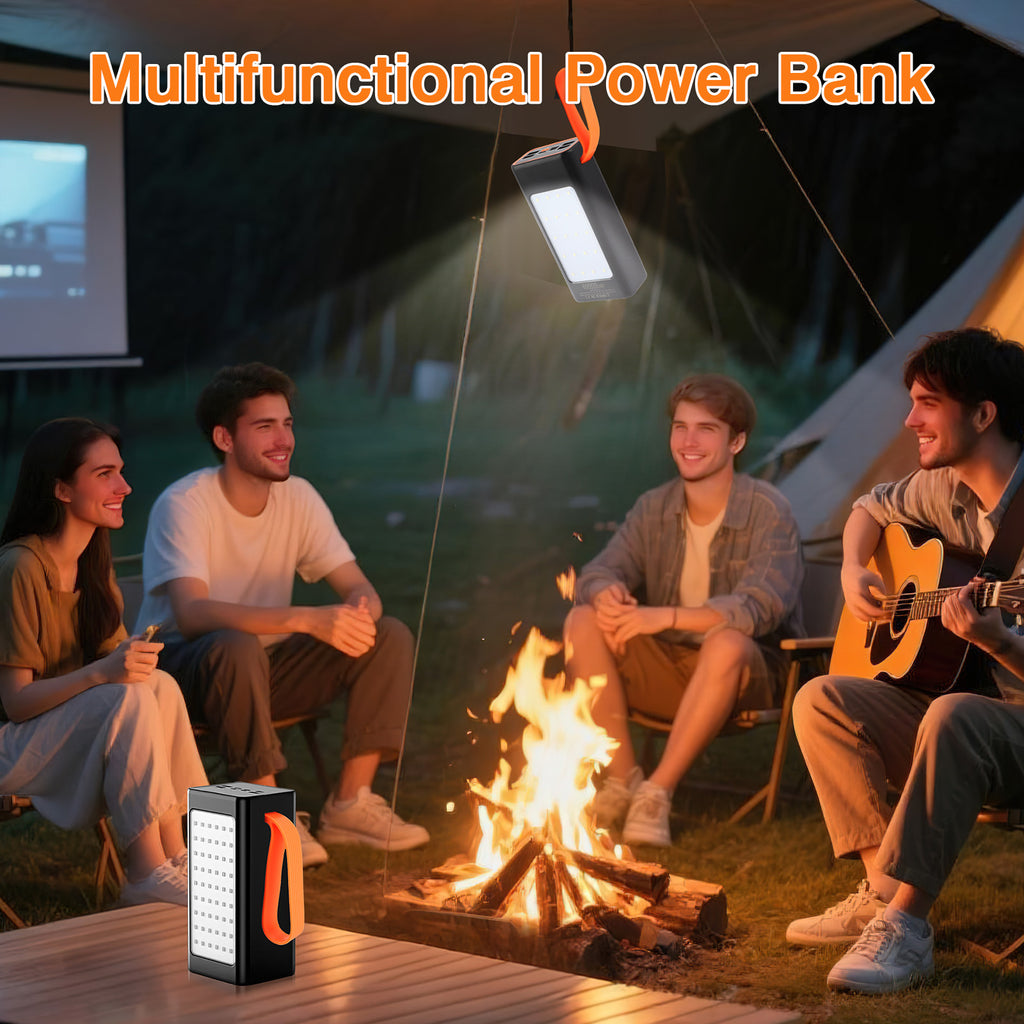 60000mAh Two-way Fast Charging Power Bank with LED Neon Flashlight, Large Capacity Portable Bidirectional Mobile Power Source External Tito C Compatible with Smart Phones, for iPhone 17Pro Max/ 16/ 15/ 14/ 13/ 12/ 11 Etc., for Samsung Most Smart