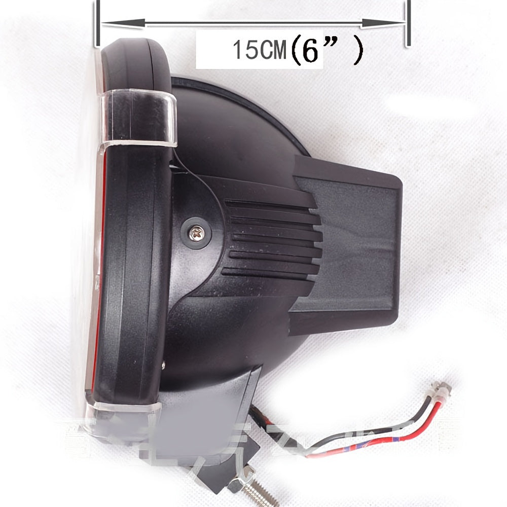 7 Inch HID Offroad Light 12-24V 55W Vehicle Work Light Clear & Amber Cover 4x4 Offroad Rally Round Light for SUV ATV Boat Lighting