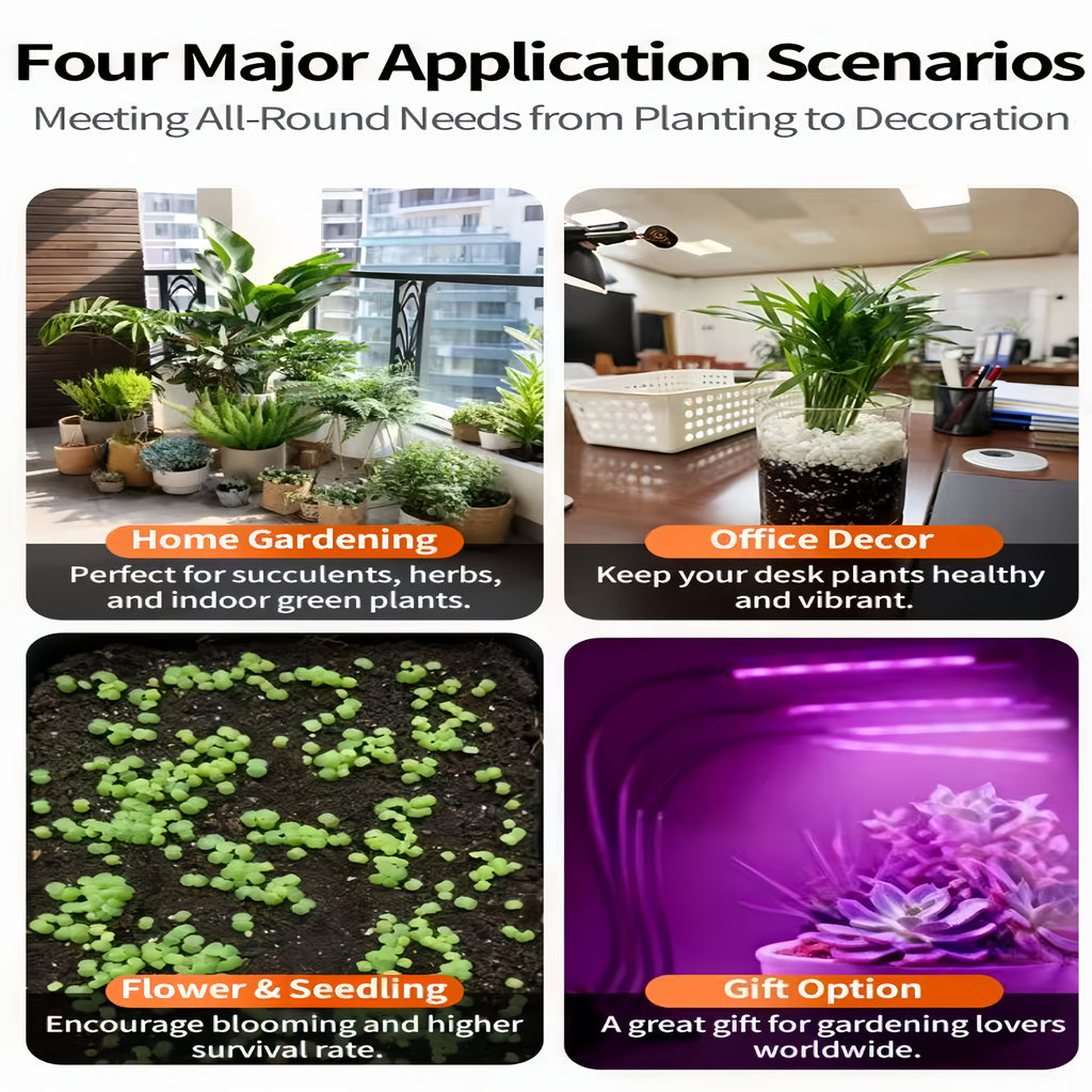 3 tubes, plant grow light, LED full spectrum grow light.