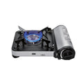 Portable Gas Stove MS-7 (Silver) 11,500 BTU, Ultra-High Power, Camping Stove with Protective Case