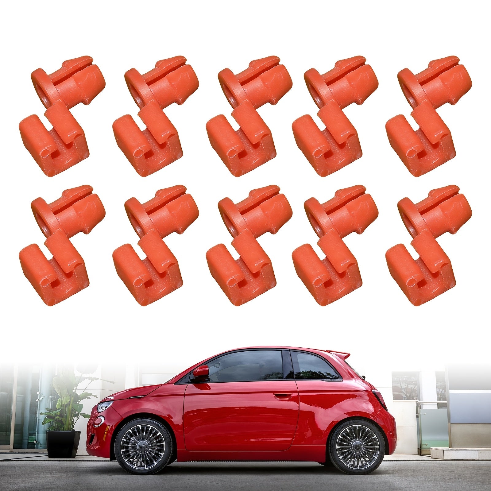 10-Pack Door Handle Rod Clip Replacement for Fiat 500 & 500 Abarth – OE# 11026885