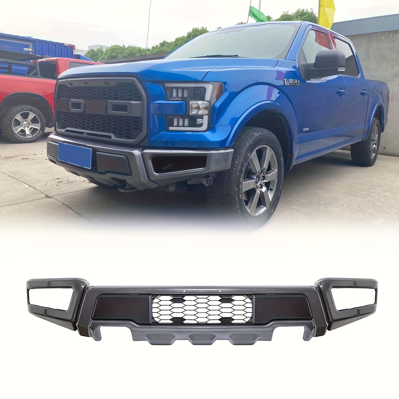 Front Bumper for Ford F150 2009-2014 & 2015-2017 (Charcoal Gray)