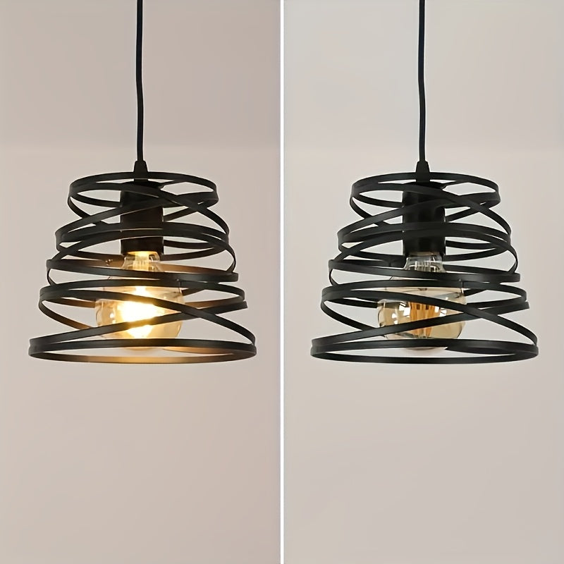 1PC simple pendant light, adjustable cord length, suitable for hall, bedroom, café, restaurant, bar, E26/E27 base, bulb not included